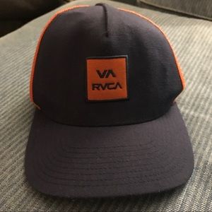 RVCA Hat - Orange & Navy Blue, Never Worn