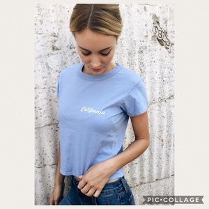 Brandy Melville Blue John Galt California Tee OS
