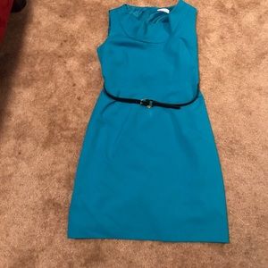 Calvin Klein size 14P Teal Dress