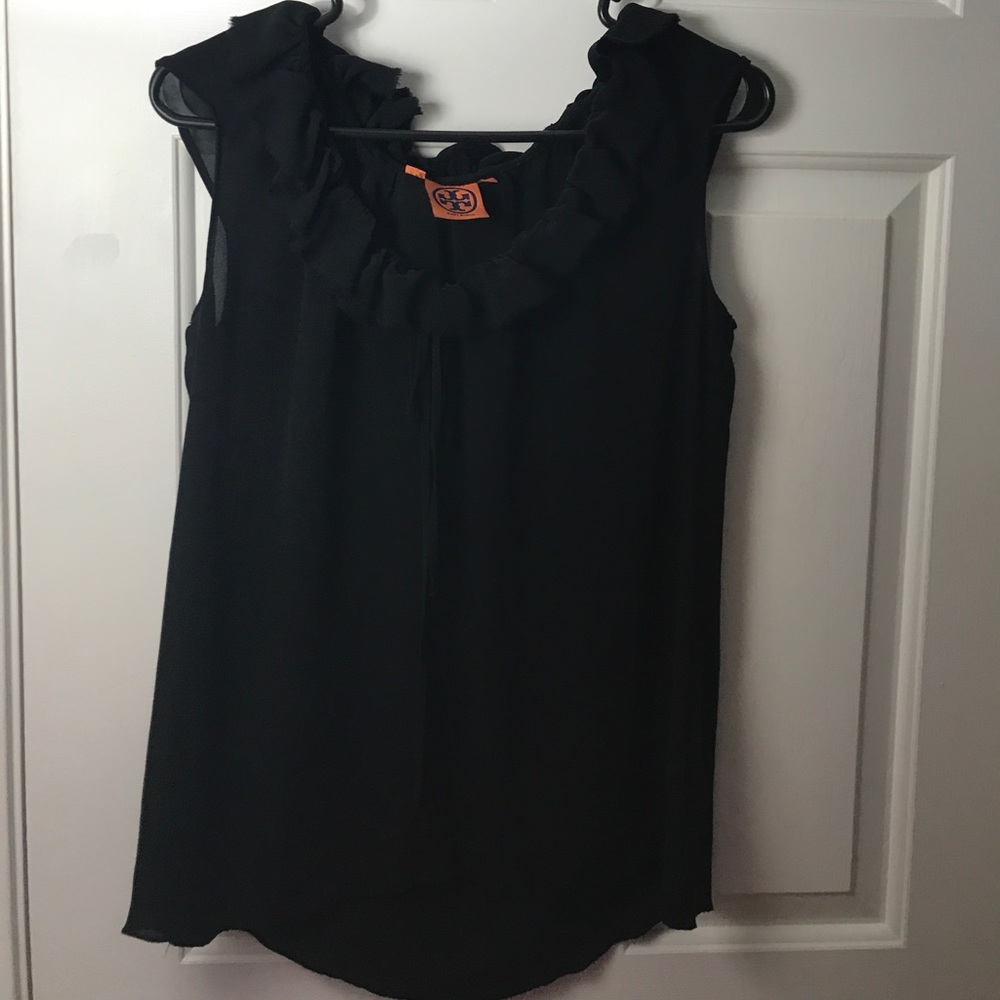 Black silk Tory Burch top