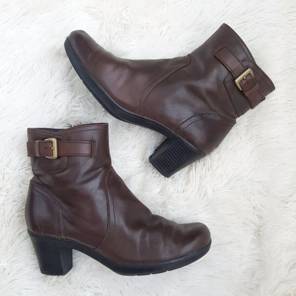 Clarks Dream Harmony Leather Side Zip Ankle Boots