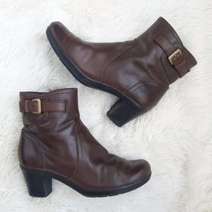 Clarks Dream Harmony Leather Side Zip Ankle Boots