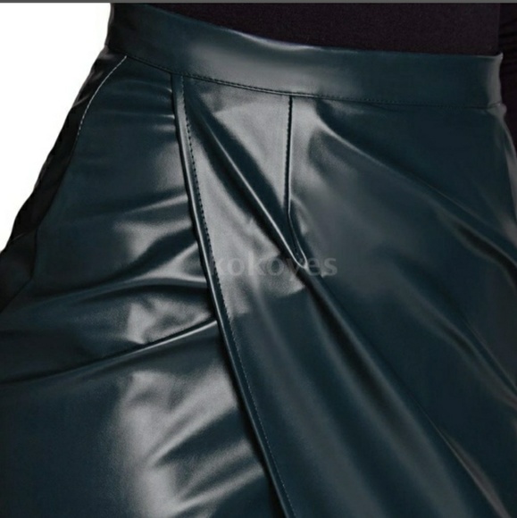 🚫SOLD🚫vegan leather wrap skirt - Picture 5 of 8