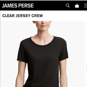 Never worn James Perse black crew t-shirt