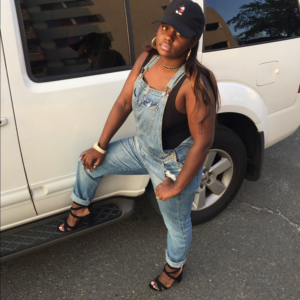 Denim overalls