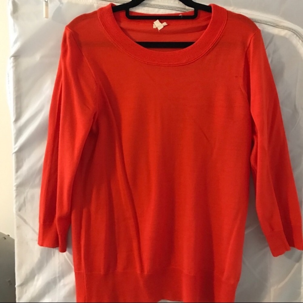 J Crew Red Tippi Sweater