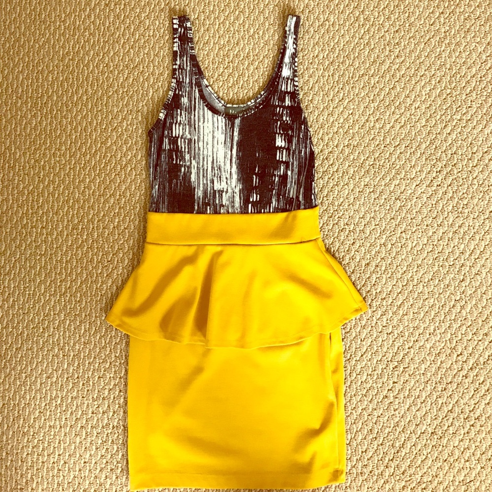 Maude-Color Block Peplum Dress
