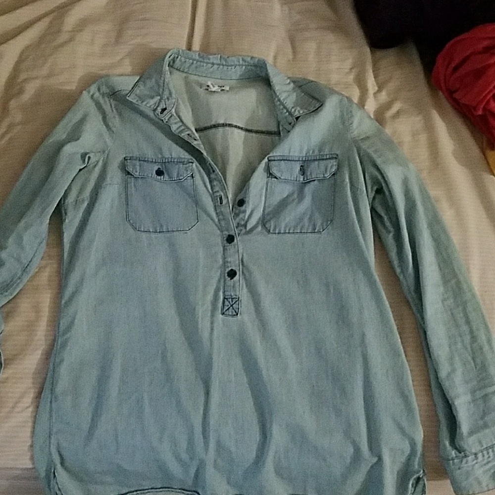 Oversized denim  shirt