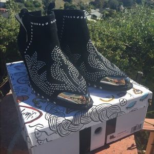 Jeffery Campbell Oxnard booties BNWB size 10
