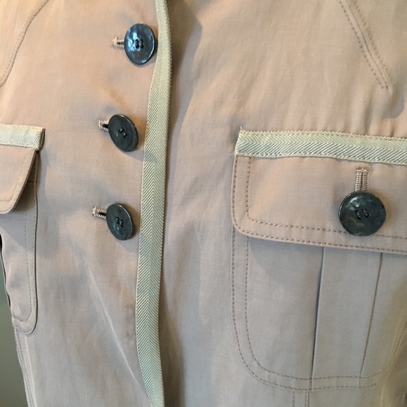 St John Button Down Jacket sz 10 Knit Sleeves - Picture 5 of 7