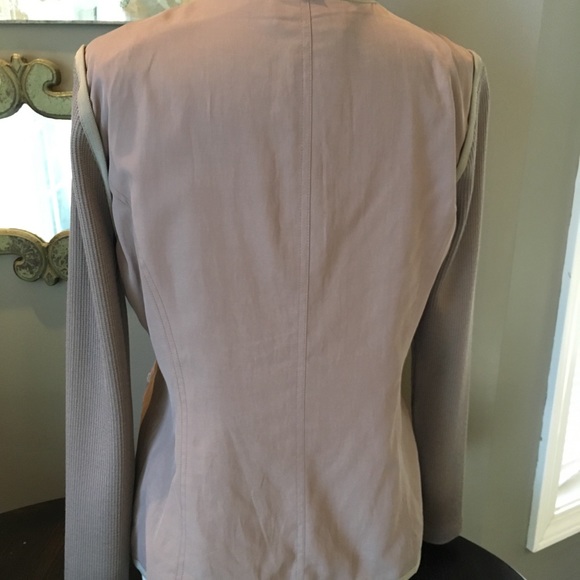 St John Button Down Jacket sz 10 Knit Sleeves - Picture 6 of 7