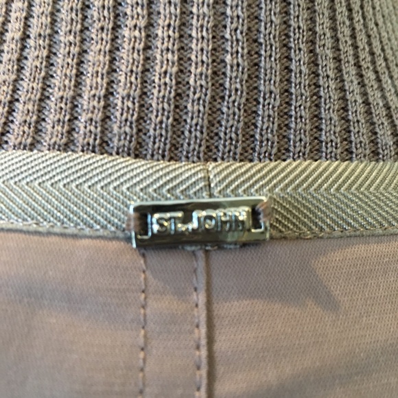 St John Button Down Jacket sz 10 Knit Sleeves - Picture 7 of 7