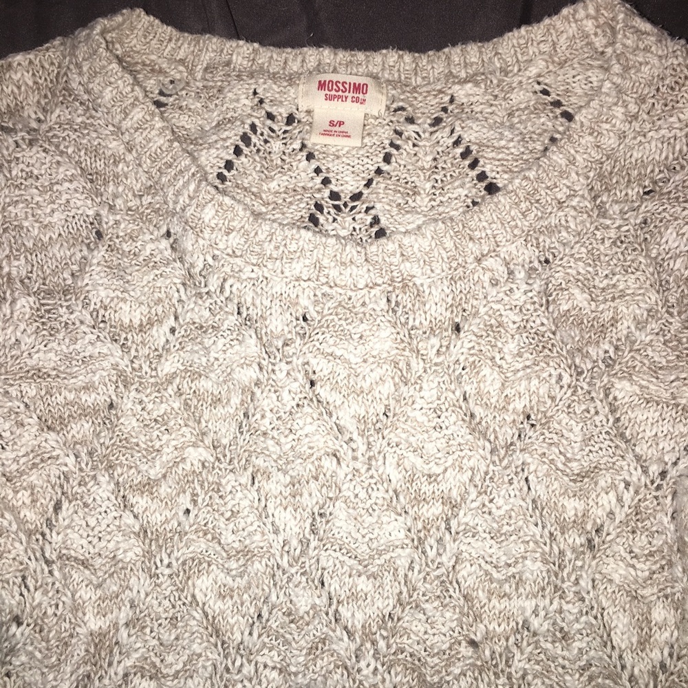 Mossimo cream long sweater