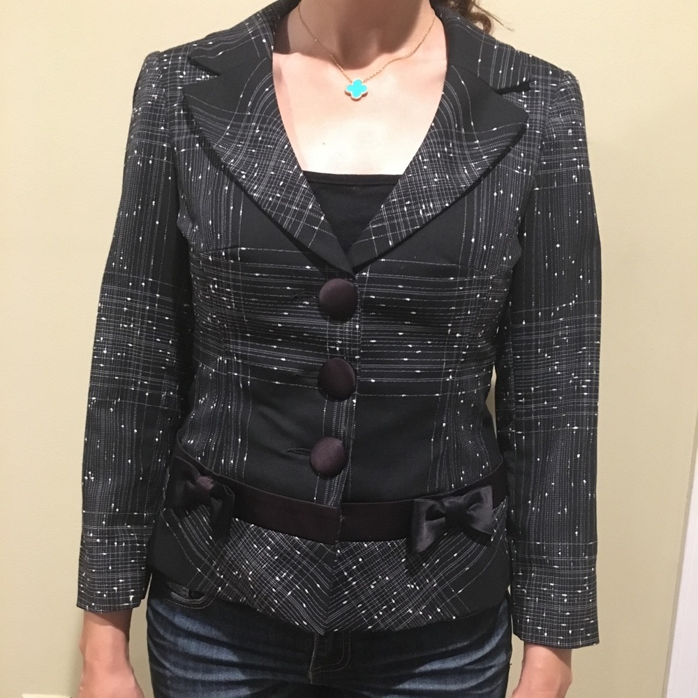 Nanette Lepore black and white Jacket