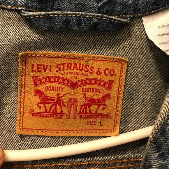 jaket denim off white rose