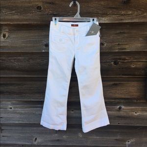 NWT 7 For All Mankind girls Georgia White Jeans 6