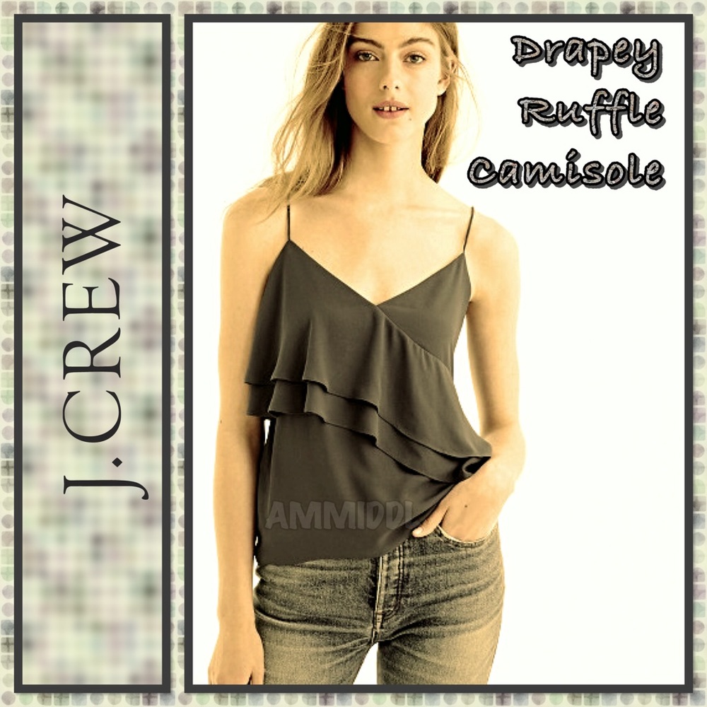 ⬇️$ALE🆕 J. Crew Drapey Ruffle Camisole