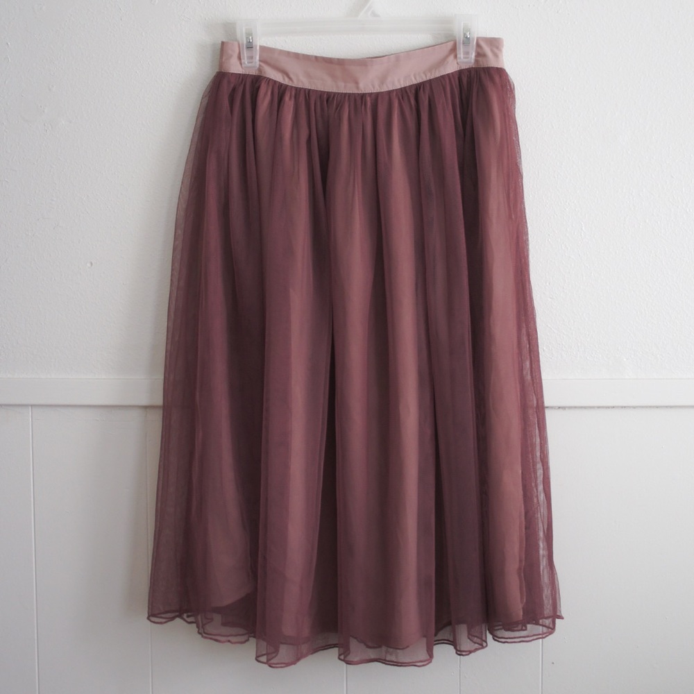 LAST CALL / Dusty rose/mauve tulle skirt