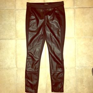 Faux leather leggings