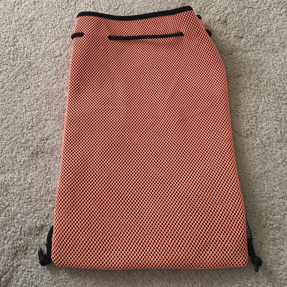 NWOT Triangl Swimwear Neon Orange Drawstring Bag