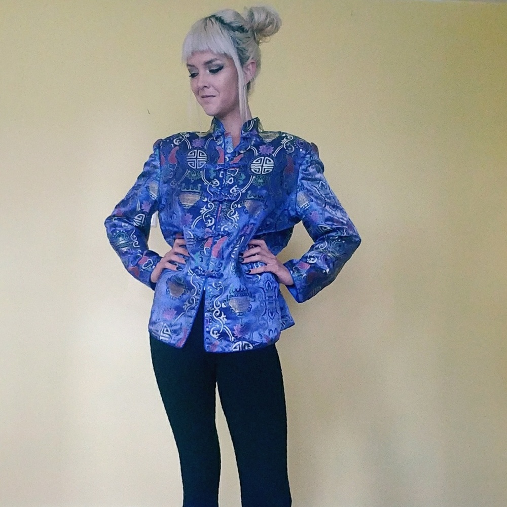 Vintage Satin Asian Style Jacket