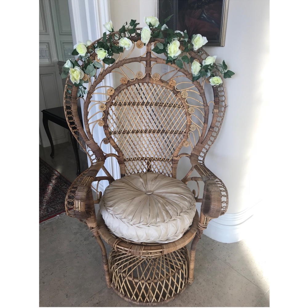 Vintage Peacock Chair