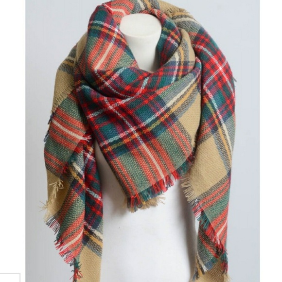 🌟HOST PICK - Frayed Edge Blanket Scarf - Picture 2 of 3