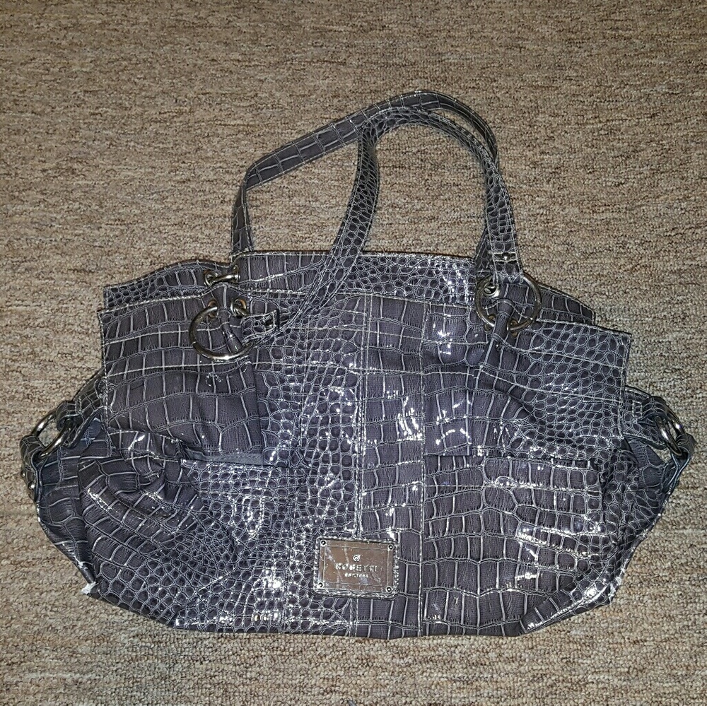 Faux Alligator Skin Purse