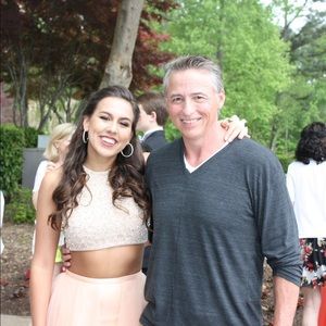 Terani Couture 2 piece prom dress blush/nude