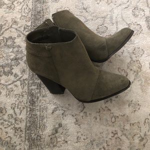 Sole Society olive green booties