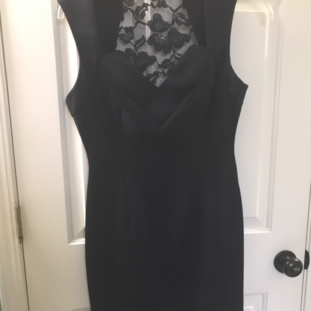 Navy blue ladies dress