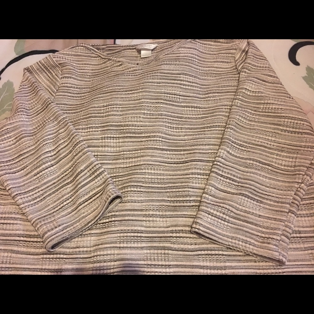 Lady’s Stripped Polyster Blouse