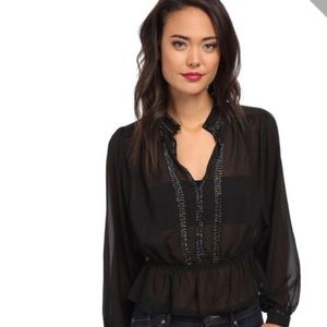 Free People If I Had You Chiffon top