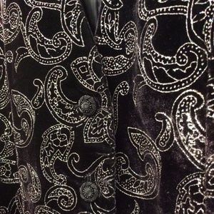VELVET Glitter Original Deep Purple Vest Paisley VELVET Glitter Original Deep Purple Vest Paisley