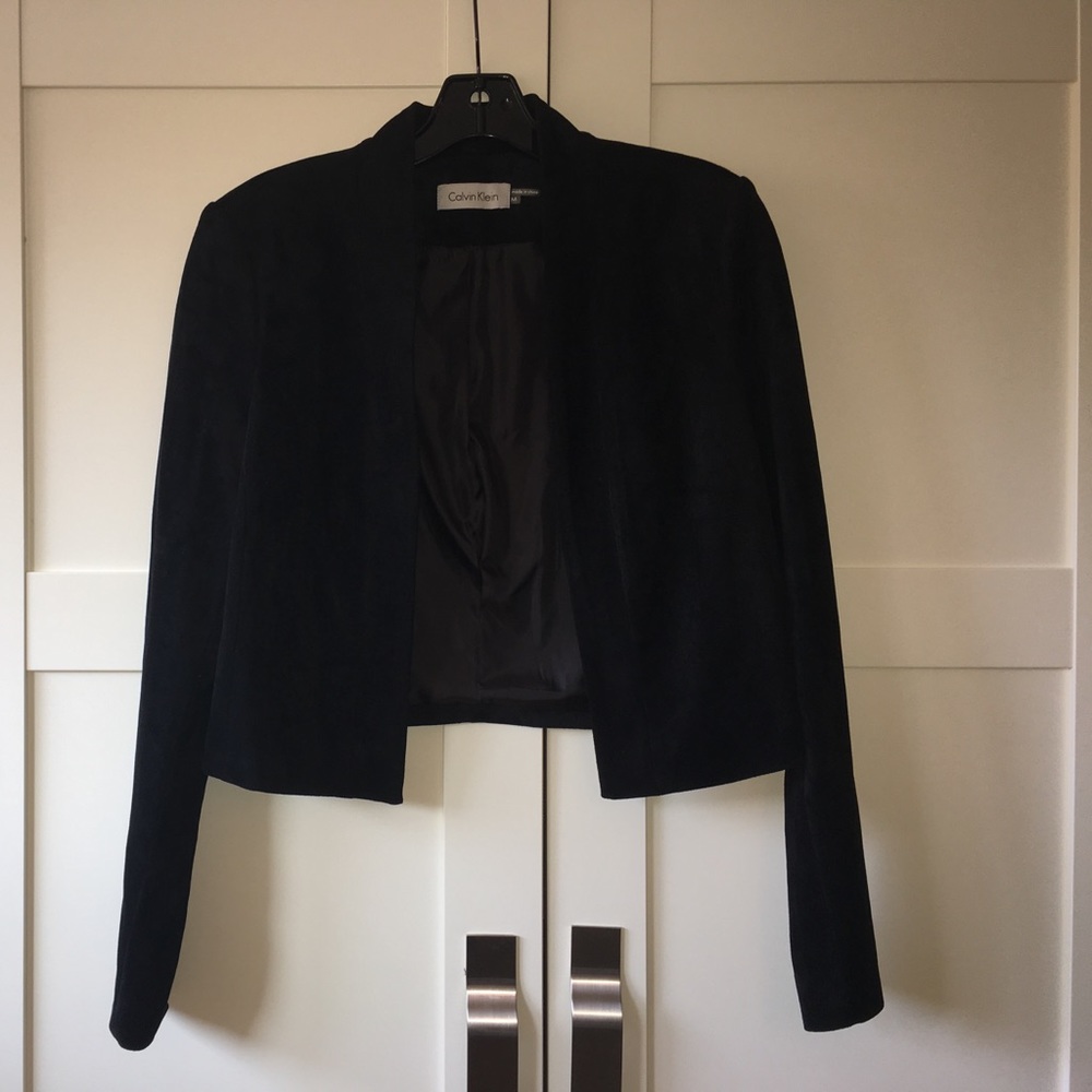 Ladies Calvin Klein Micro Suede Jacket