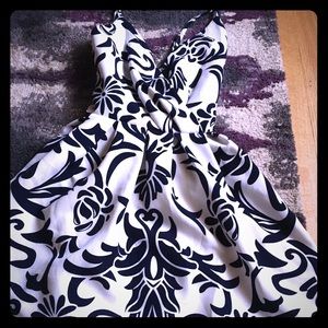 Blue and White babydoll dress