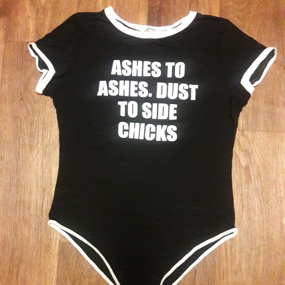 Womans Ashes graphic body suit