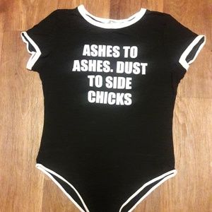 Womans Ashes graphic body suit