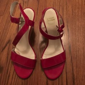 Stuart Weitzman Magenta Wedges