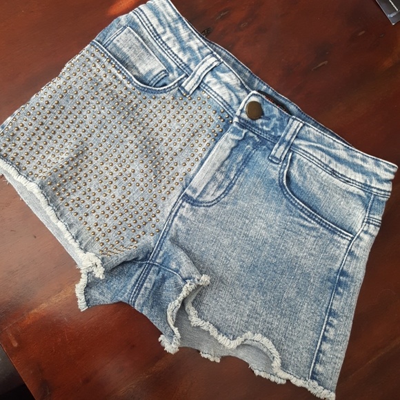 Studded cutoff shorts - Picture 1 of 1