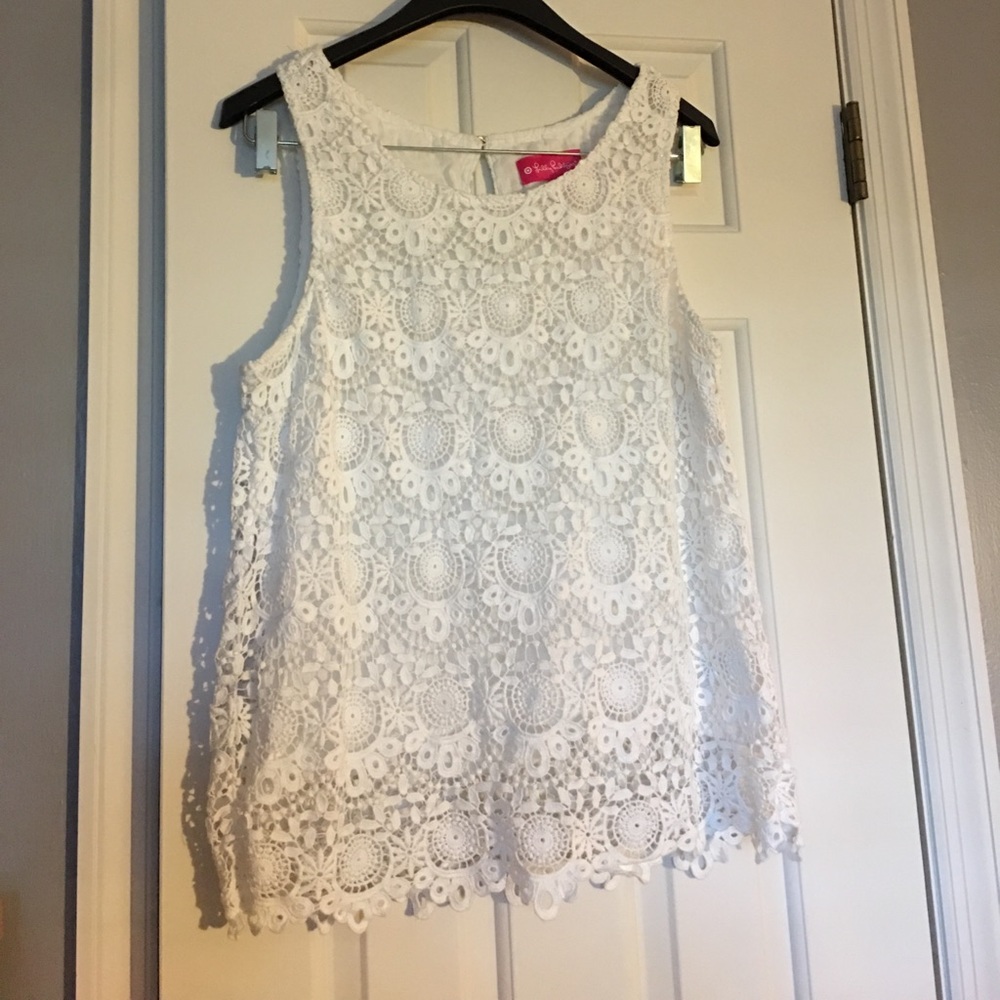 Lilly Pulitzer Crochet Tank Top
