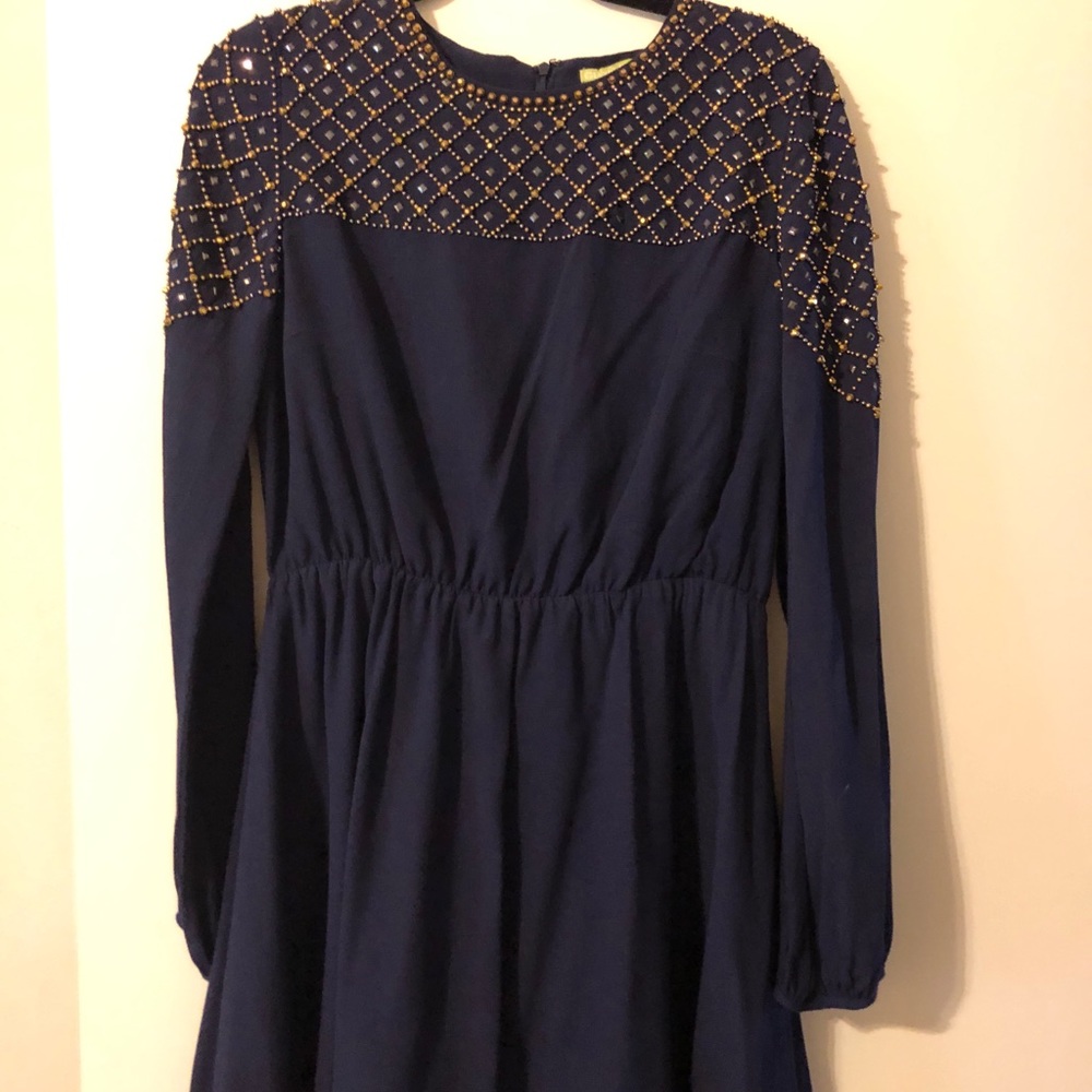 Gianni Bini Navy Holiday Dress