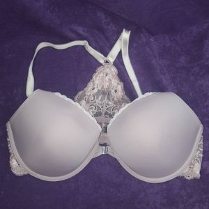 Lacy Racerback Front Clip Bra