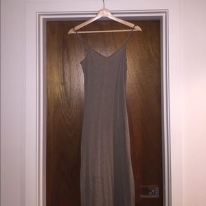 Olive green maxi dress