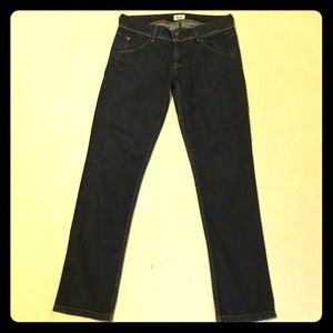 Hudson size 28 dark wash skinny jeans see pics