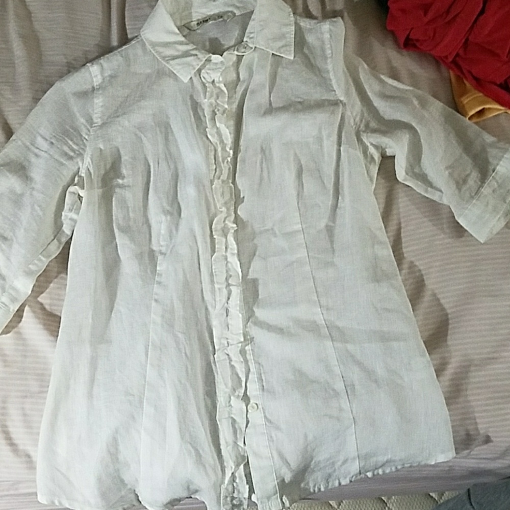 Linen 3/4 length sleeve