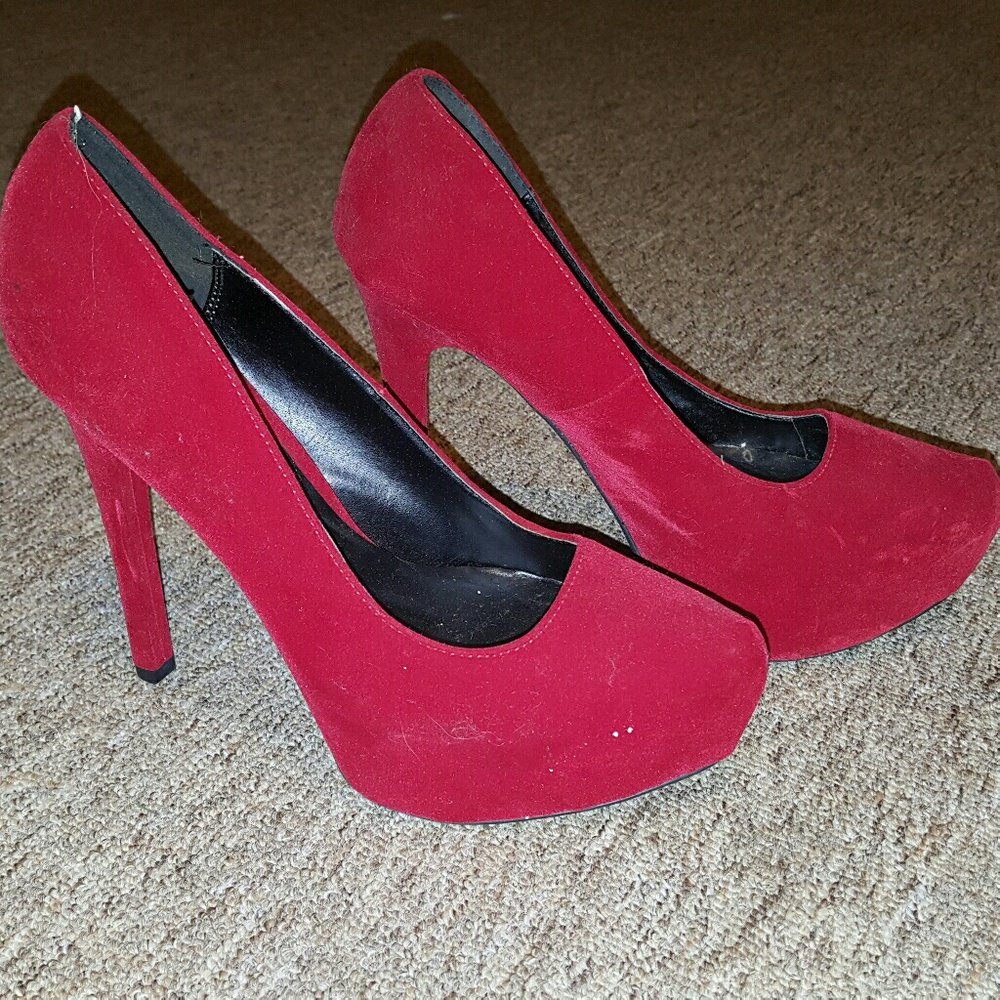 Red Velvet Heels