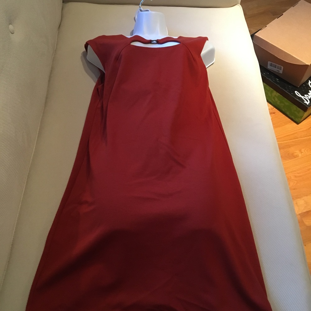 Max Studio - rust orange sleeveless dress - Picture 2 of 6