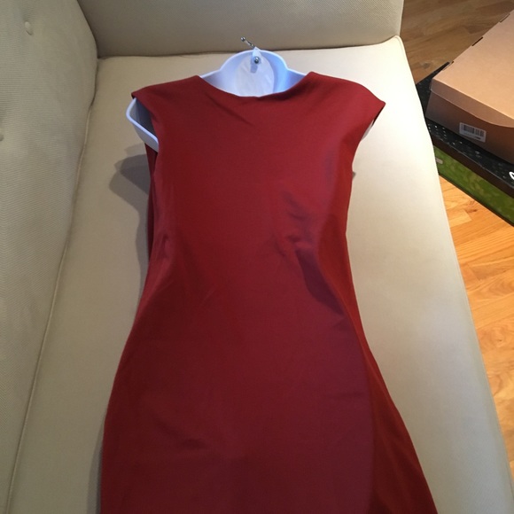 Max Studio - rust orange sleeveless dress - Picture 5 of 6