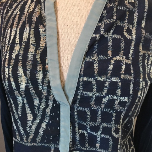 SALE Anthropologie TINY navy print top sz XS - Picture 4 of 6